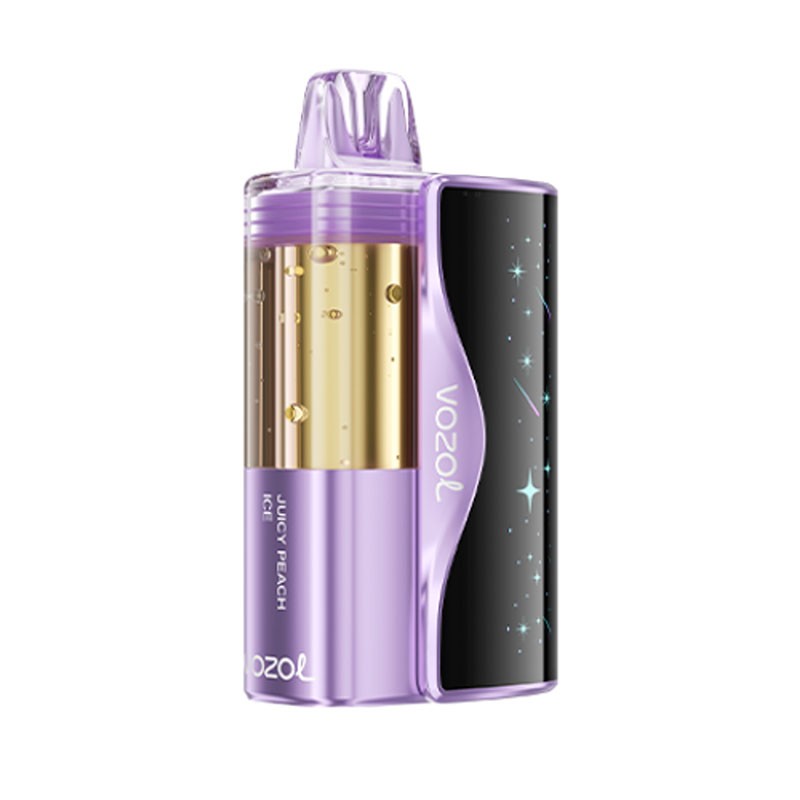 Vozol Mega 50K Juicy Peach Ice Disposable Vape - Black Coral